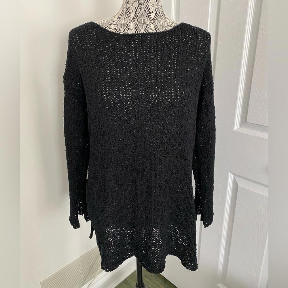 H&M knitted sweater / tunic black size S worn twice